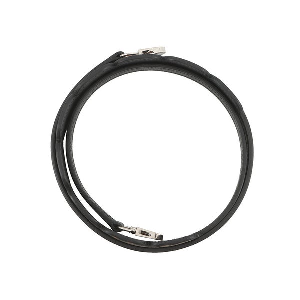 エルメス ショルダーストラップ バンドリエール マイヨン ミニ ブラック/ゴールド/シルバー金具 エプソン Z刻印 黒