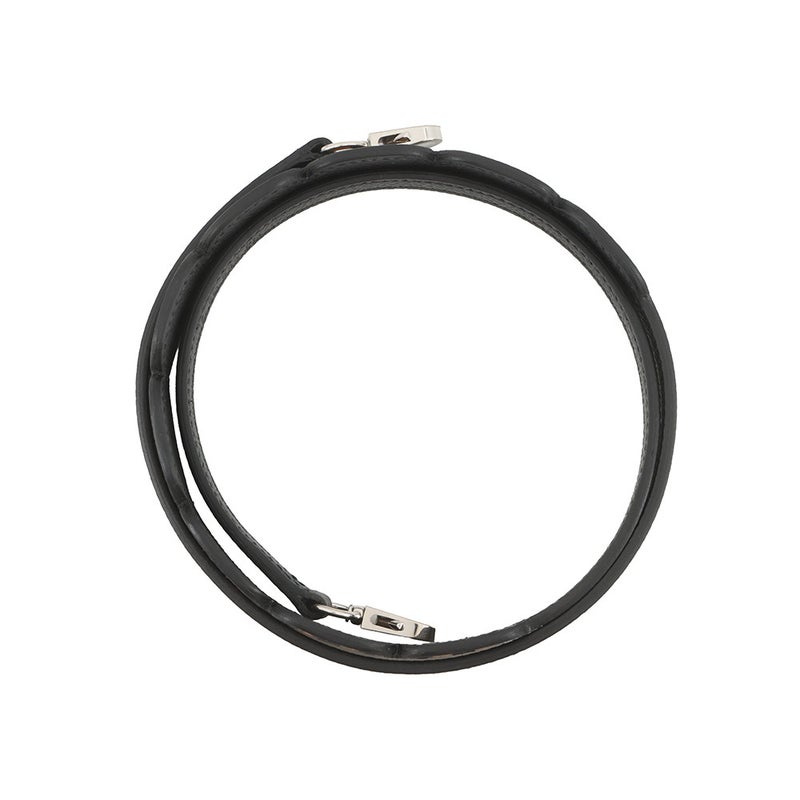 エルメス ショルダーストラップ バンドリエール マイヨン ミニ ブラック/ゴールド/シルバー金具 エプソン Z刻印 黒