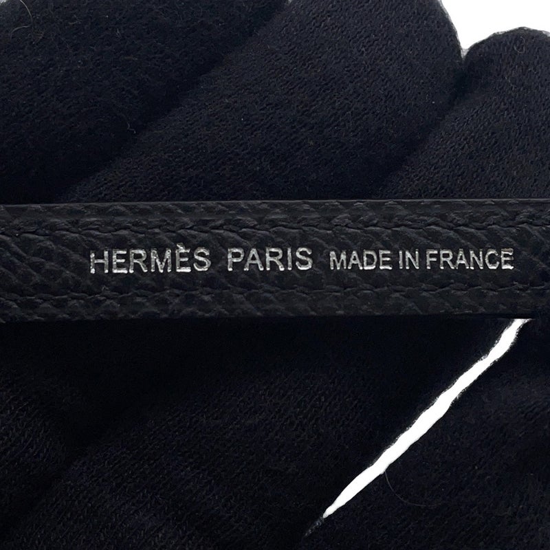 エルメス ショルダーストラップ バンドリエール マイヨン ミニ ブラック/ゴールド/シルバー金具 エプソン Z刻印 黒