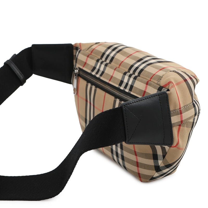 バーバリー ボディバッグ チェック ベルトバッグ コットン 8010430 BURBERRY ウエストバッグ