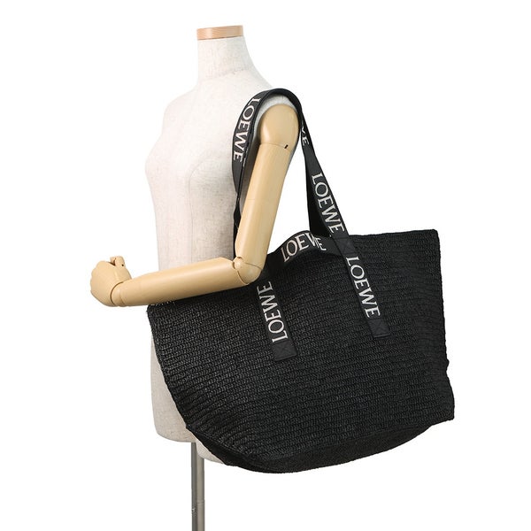 ロエベ トートバッグ フォールド ショッパー ラフィア B507X23X10 LOEWE バッグ 黒
