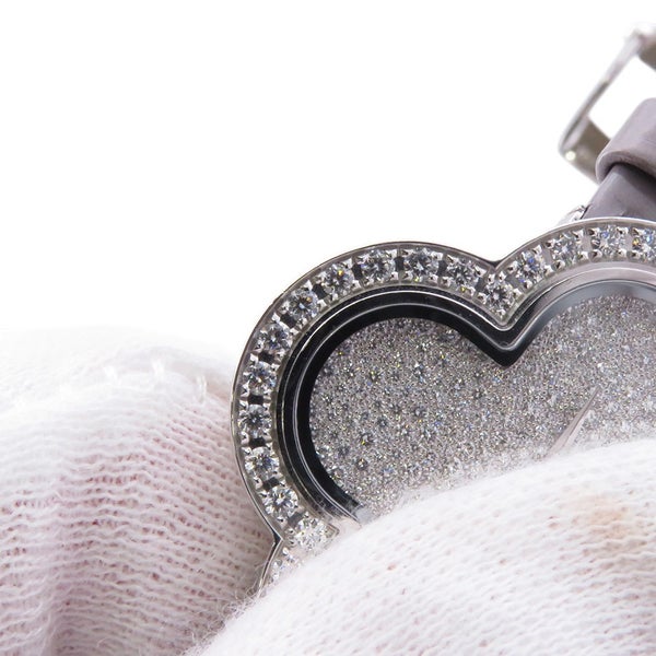 ヴァンクリーフ&アーペル アルハンブラ ミディアムモデル ウォッチ ダイヤベゼル VCARO4HR00 パヴェダイヤ文字盤