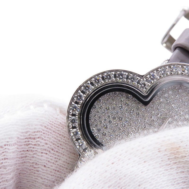 ヴァンクリーフ&アーペル アルハンブラ ミディアムモデル ウォッチ ダイヤベゼル VCARO4HR00 パヴェダイヤ文字盤