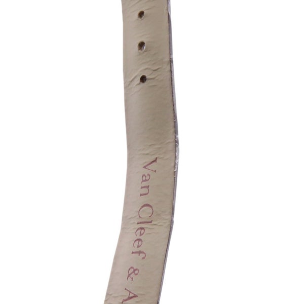 ヴァンクリーフ&アーペル アルハンブラ ミディアムモデル ウォッチ ダイヤベゼル VCARO4HR00 パヴェダイヤ文字盤