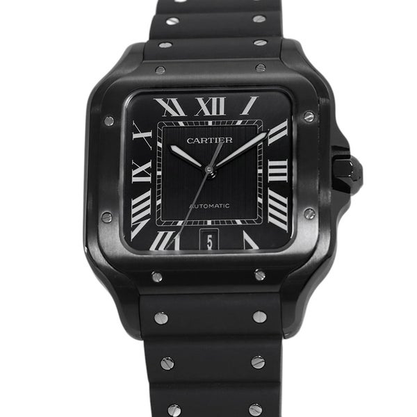カルティエ サントス ドゥ カルティエ LM WSSA0039 Cartier 腕時計 黒文字盤