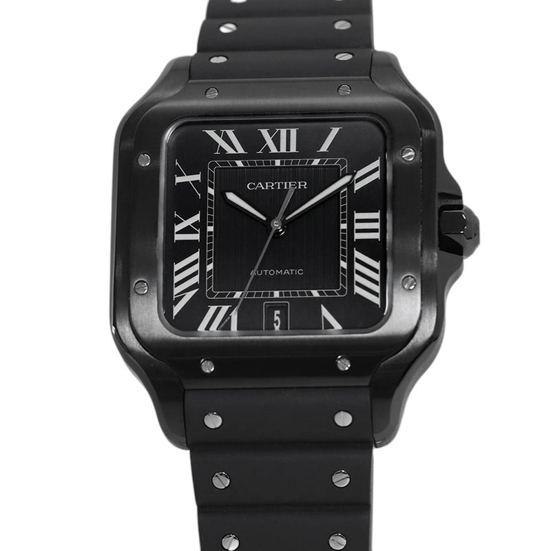 カルティエ サントス ドゥ カルティエ LM WSSA0039 Cartier 腕時計 黒文字盤