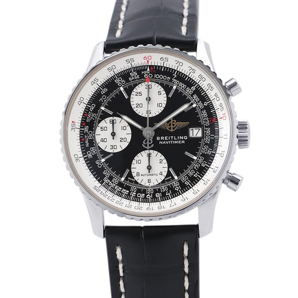 ブライトリング オールドナビタイマー A13322 クロノグラフ BREITLING 腕時計 黒文字盤