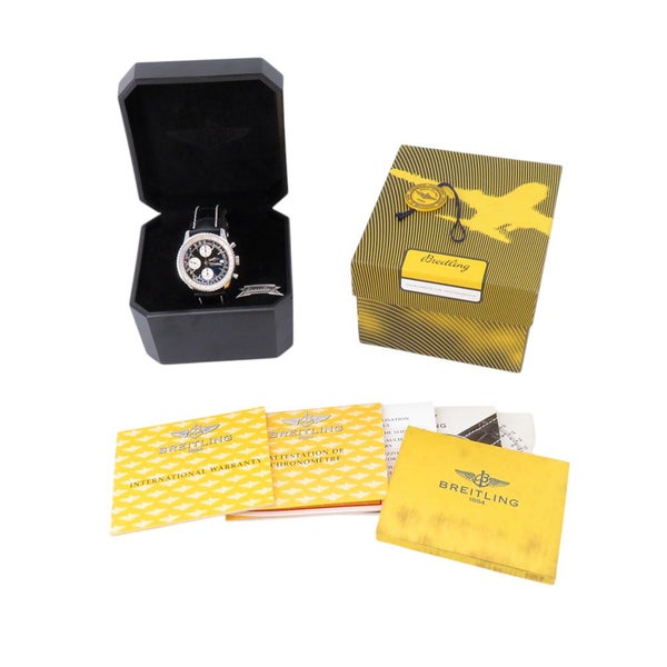 ブライトリング オールドナビタイマー A13322 クロノグラフ BREITLING 腕時計 黒文字盤