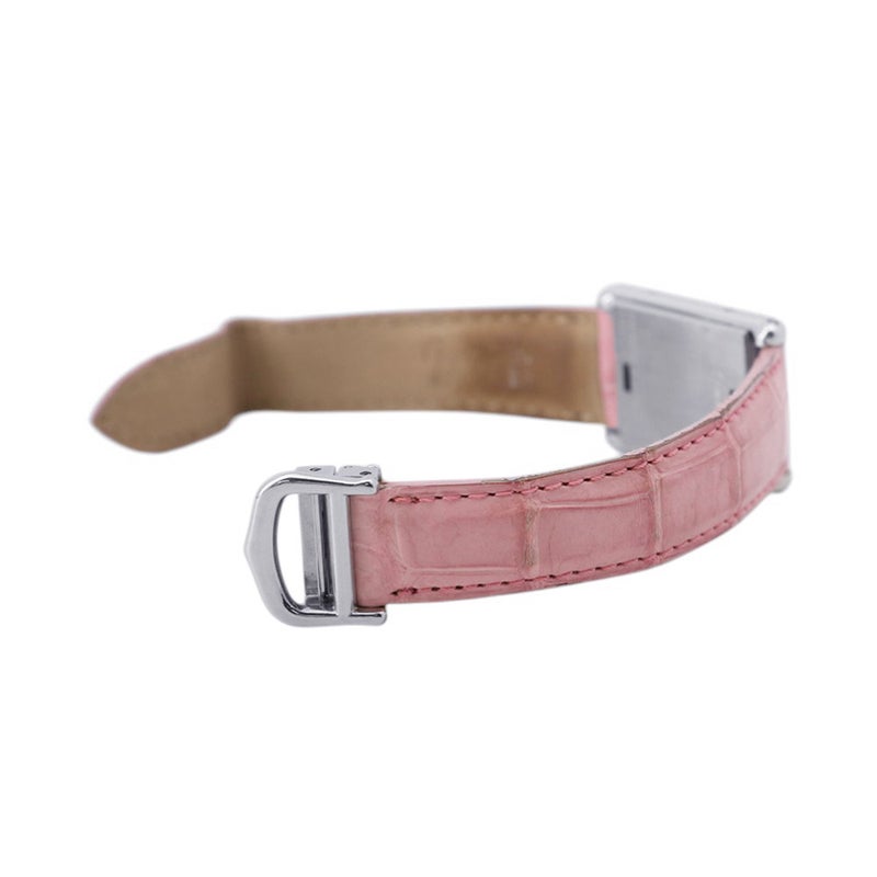 カルティエ タンク バスキュラント SM W1016830 Cartier クォーツ 腕時計 グレー文字盤