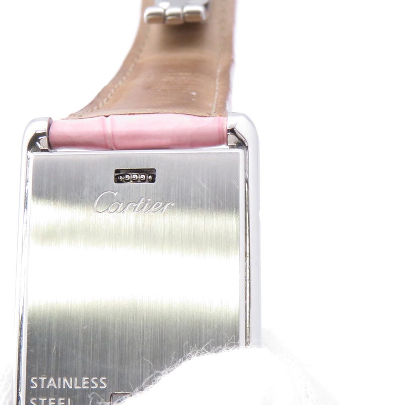 カルティエ タンク バスキュラント SM W1016830 Cartier クォーツ 腕時計 グレー文字盤