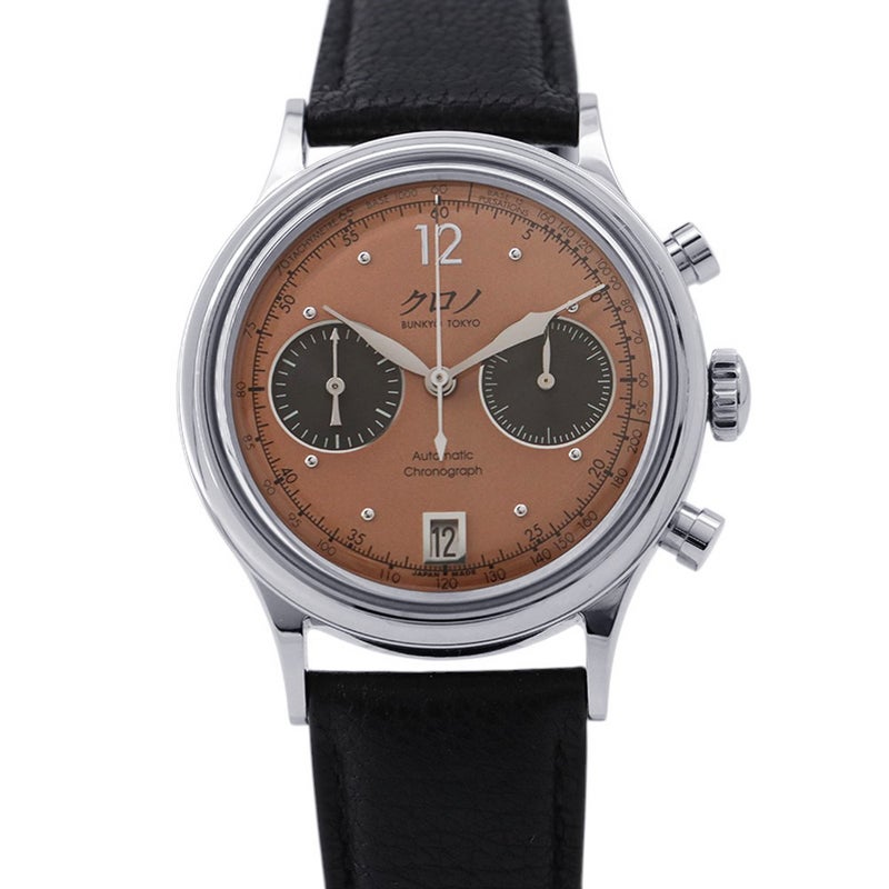 クロノ ブンキョウ トウキョウ クロノグラフ1 Mark 2 CB012U KURONO TOKYO 腕時計 ウォッチ サーモンピンク文字盤
