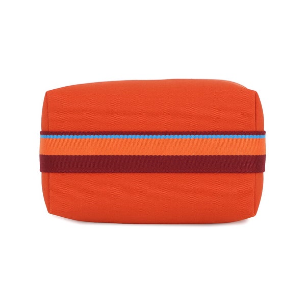 エルメス ハンドバッグ ブリッド・ア・ブラックPM Hパヴィヨン オランジュ・フー/シルバー金具 キャンバス HERMES ポーチ