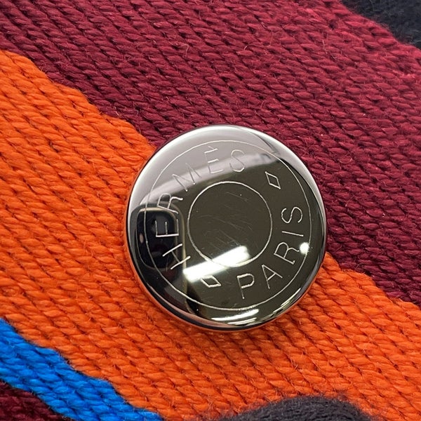 エルメス ハンドバッグ ブリッド・ア・ブラックPM Hパヴィヨン オランジュ・フー/シルバー金具 キャンバス HERMES ポーチ