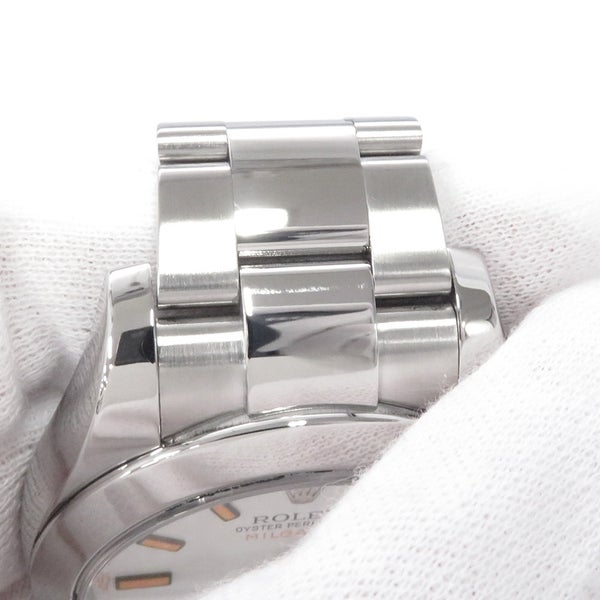 ロレックス ミルガウス ランダムシリアル ルーレット 116400 ROLEX 腕時計 白文字盤