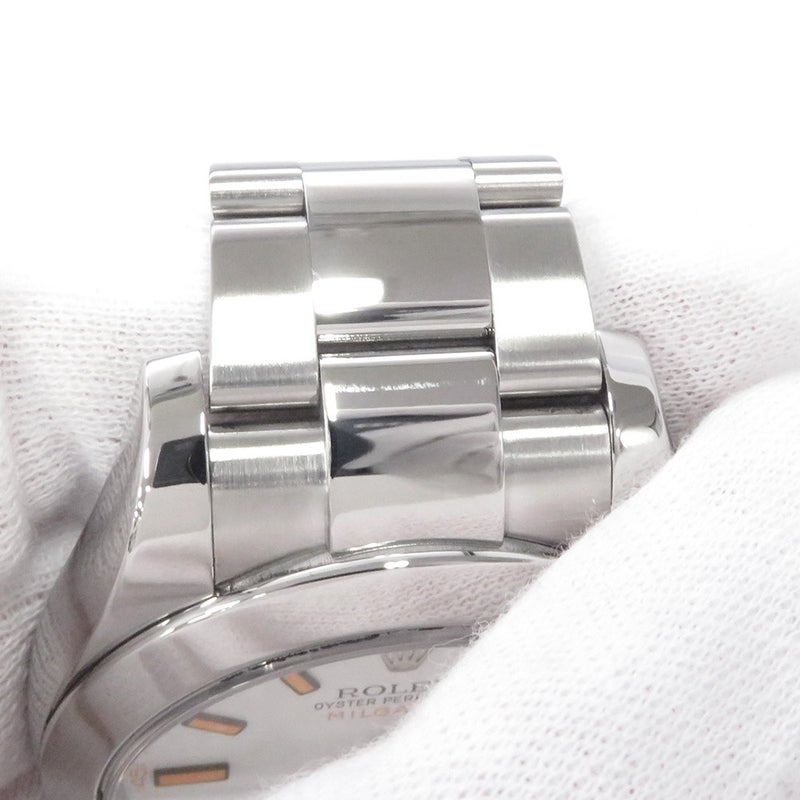 ロレックス ミルガウス ランダムシリアル ルーレット 116400 ROLEX 腕時計 白文字盤