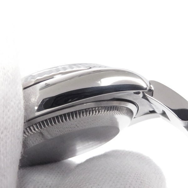 ロレックス オイスターパーペチュアルデイト V番 SS/K18WG コンビ 115234 腕時計 ウォッチ 黒文字盤