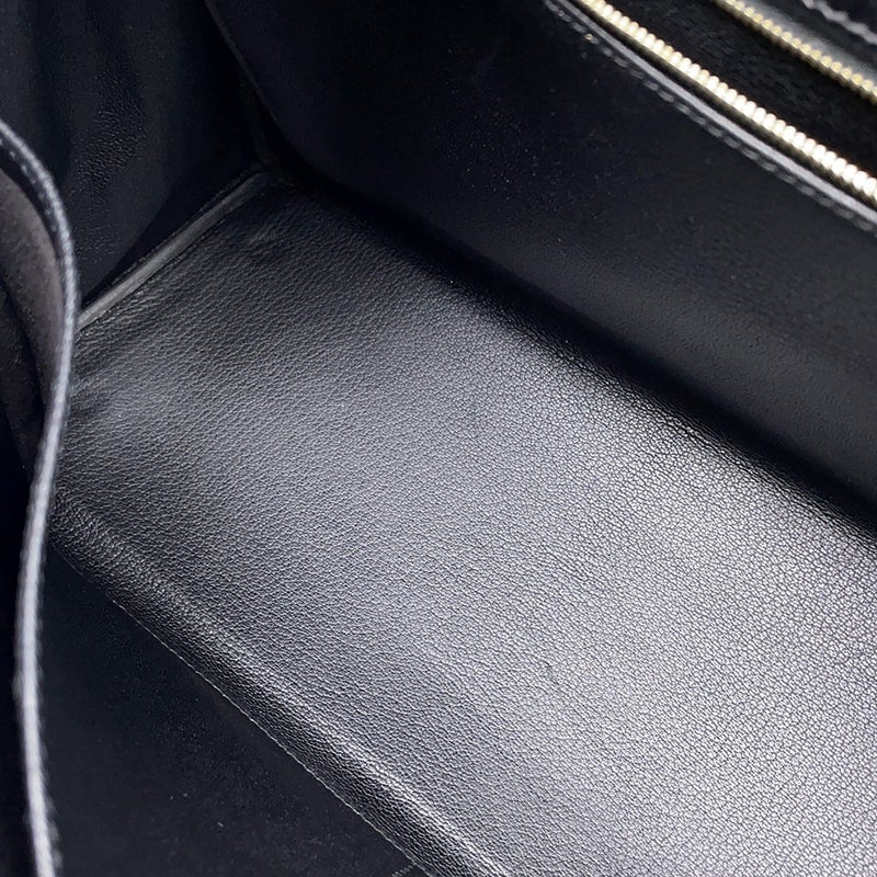 エルメス ハンドバッグ ケリー35 内縫い ブラック/ゴールド金具 ボックスカーフ □D刻印 ２wayショルダー 黒