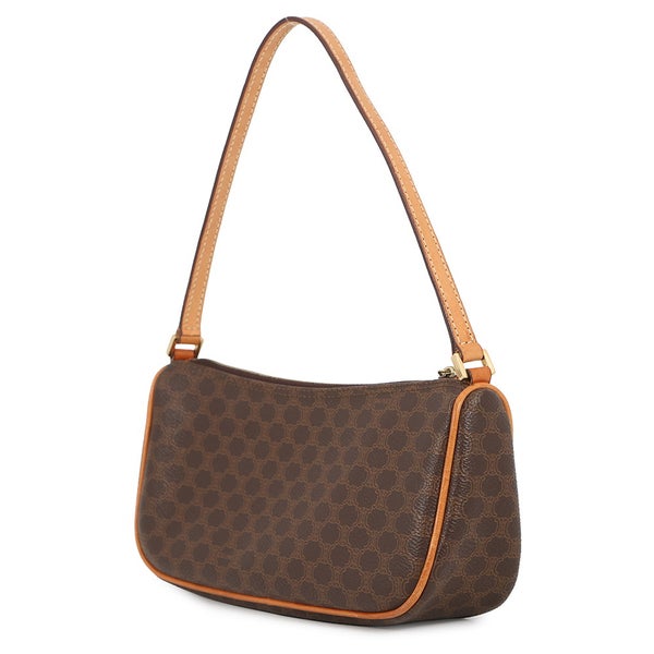 セリーヌ ハンドバッグ マカダム柄 アクセサリーポーチ PVC レザー CELINE