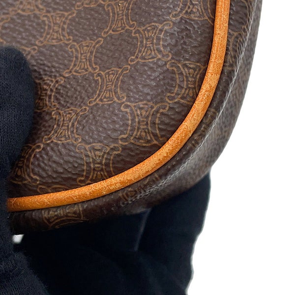 セリーヌ ハンドバッグ マカダム柄 アクセサリーポーチ PVC レザー CELINE