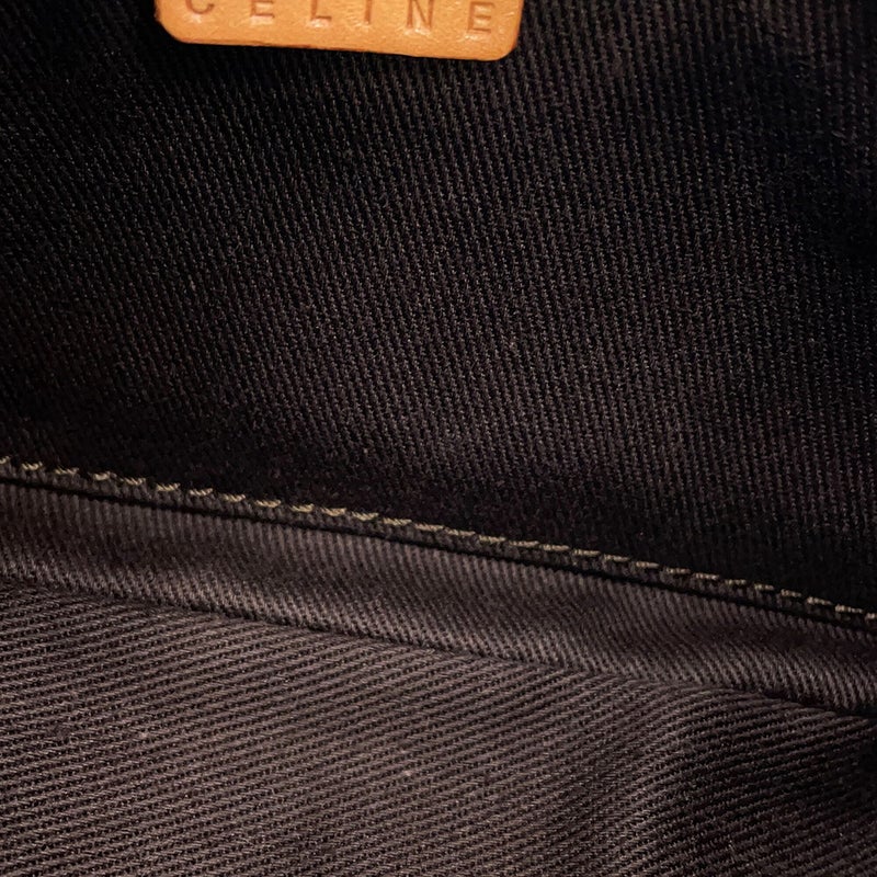 セリーヌ ハンドバッグ マカダム柄 アクセサリーポーチ PVC レザー CELINE