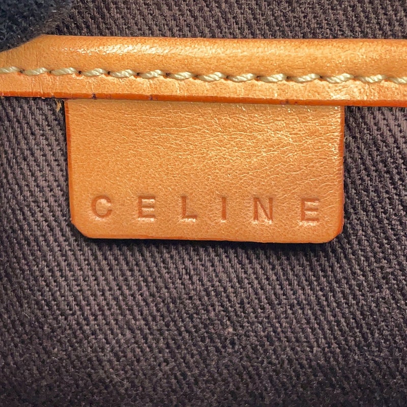 セリーヌ ハンドバッグ マカダム柄 アクセサリーポーチ PVC レザー CELINE