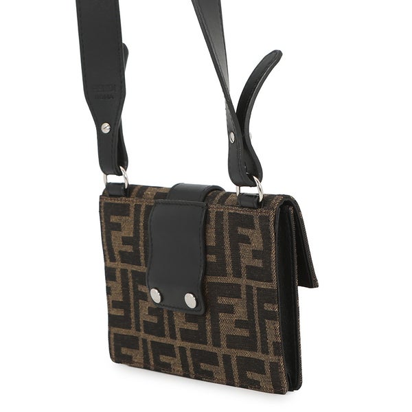フェンディ ショルダーバッグ マルスピオバゲット ズッカ柄 キャンバス 7M0295 FENDI