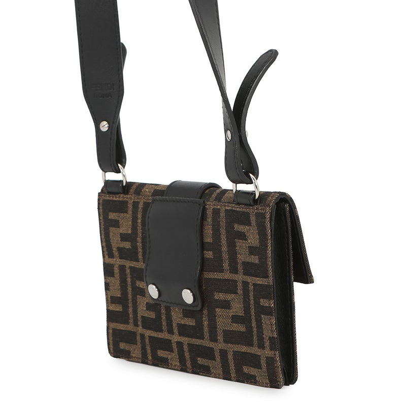 フェンディ ショルダーバッグ マルスピオバゲット ズッカ柄 キャンバス 7M0295 FENDI