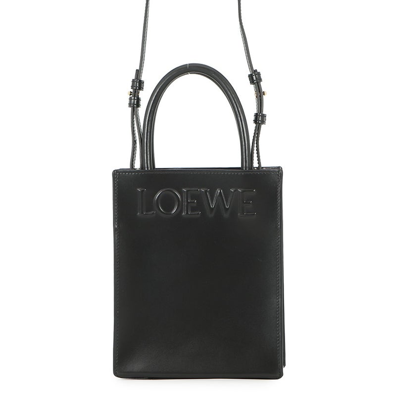 ロエベ ハンドバッグ スタンダード A5トート カーフレザー A933S30X01 LOEWE 2way 黒