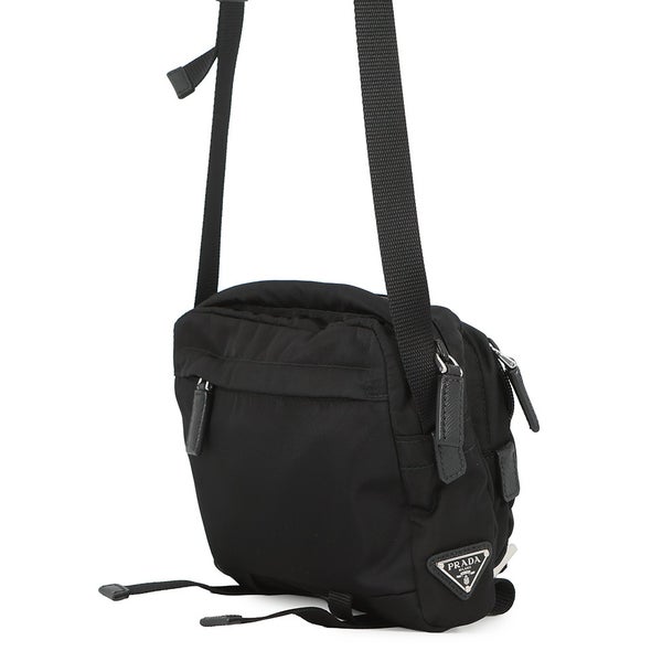 プラダ ショルダーバッグ テクニカル ファブリック クロスボディバッグ 2VH043 PRADA 黒