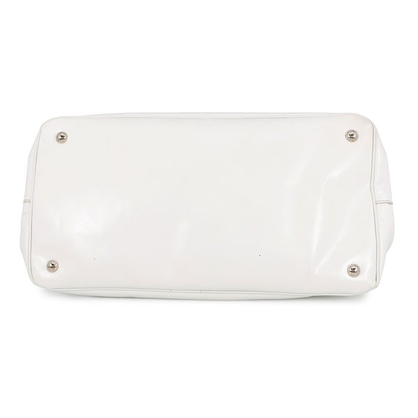 プラダ ハンドバッグ クリスタル レザー PRADA 2way 白