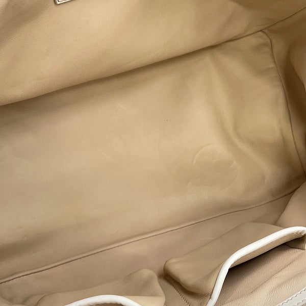 プラダ ハンドバッグ クリスタル レザー PRADA 2way 白