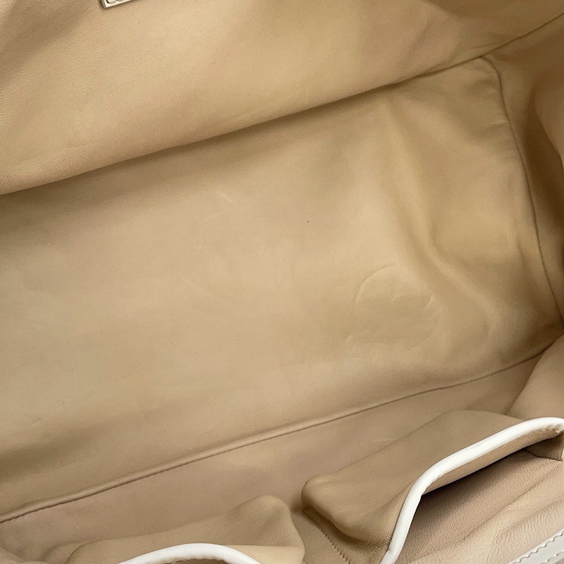 プラダ ハンドバッグ クリスタル レザー PRADA 2way 白