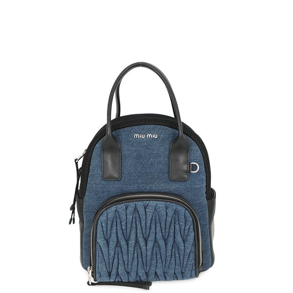 ミュウミュウ リュック マテラッセ バックパック デニム 5BZ016 Miu Miu バッグ バックパック