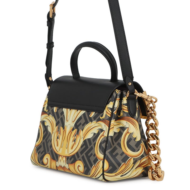 フェンディ ハンドバッグ ヴェルサーチ コラボ フェンダーチェ ラ メドゥーサ ミディアム DBFI039 FENDI 2way ヴェルサーチェ