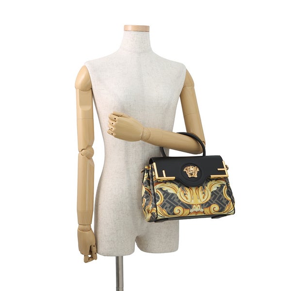 フェンディ ハンドバッグ ヴェルサーチ コラボ フェンダーチェ ラ メドゥーサ ミディアム DBFI039 FENDI 2way ヴェルサーチェ