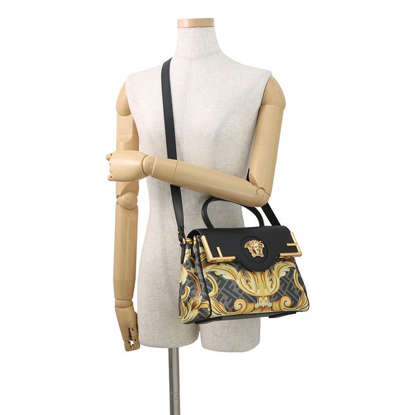 フェンディ ハンドバッグ ヴェルサーチ コラボ フェンダーチェ ラ メドゥーサ ミディアム DBFI039 FENDI 2way ヴェルサーチェ