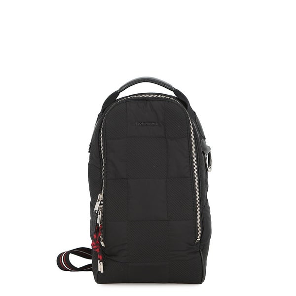 ディオール・オム ボディバッグ ブロックチェック ナイロン Dior HOMME 黒