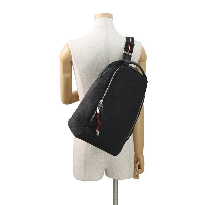 ディオール・オム ボディバッグ ブロックチェック ナイロン Dior HOMME 黒