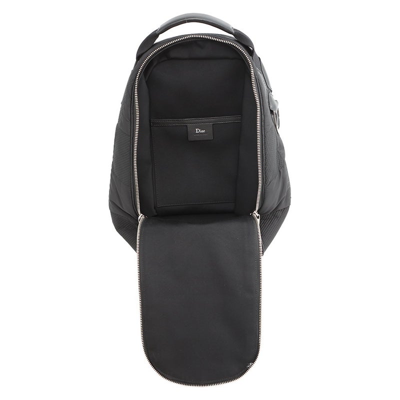 ディオール・オム ボディバッグ ブロックチェック ナイロン Dior HOMME 黒