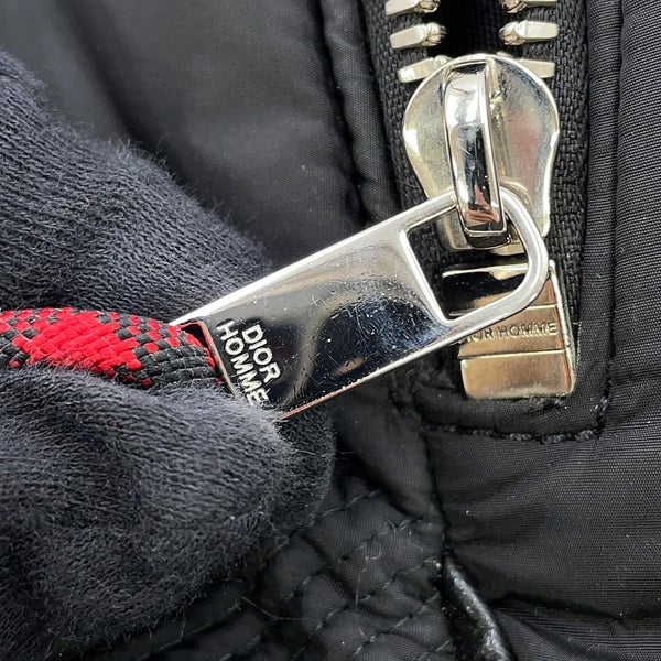 ディオール・オム ボディバッグ ブロックチェック ナイロン Dior HOMME 黒