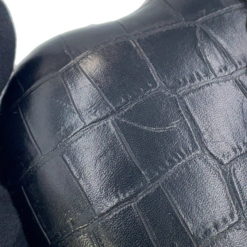 サンローランパリ チェーンショルダーバッグ ラブボックス クロコ型押しレザー 466212 SAINT LAURENT PARIS 黒