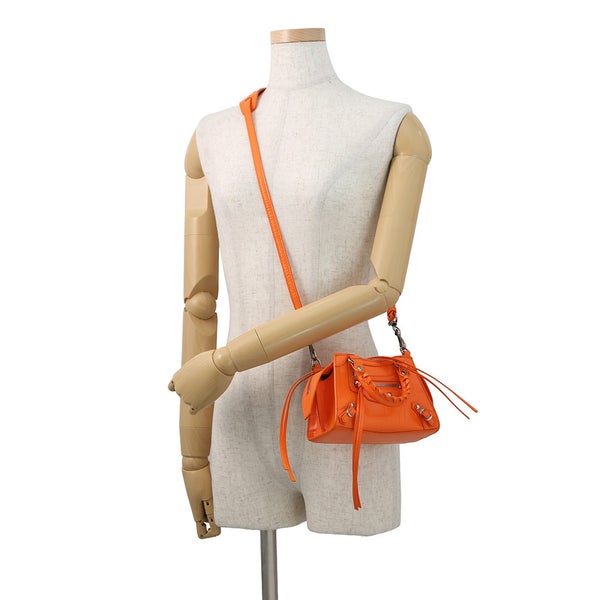 バレンシアガ ハンドバッグ ネオクラシックシティ ナノ クロコ型押しレザー 638527 BALENCIAGA 2way