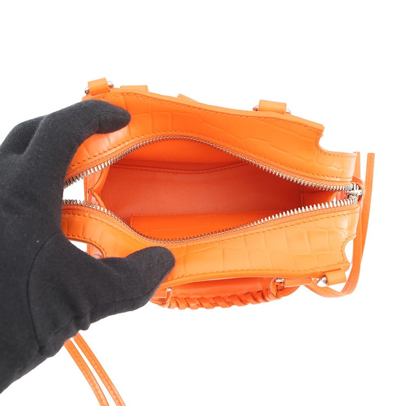 バレンシアガ ハンドバッグ ネオクラシックシティ ナノ クロコ型押しレザー 638527 BALENCIAGA 2way