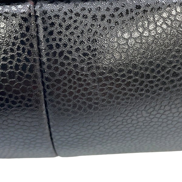 シャネル トートバッグ マトラッセ ココマーク ダブルチェーン キャビアスキン A67292 CHANEL 黒