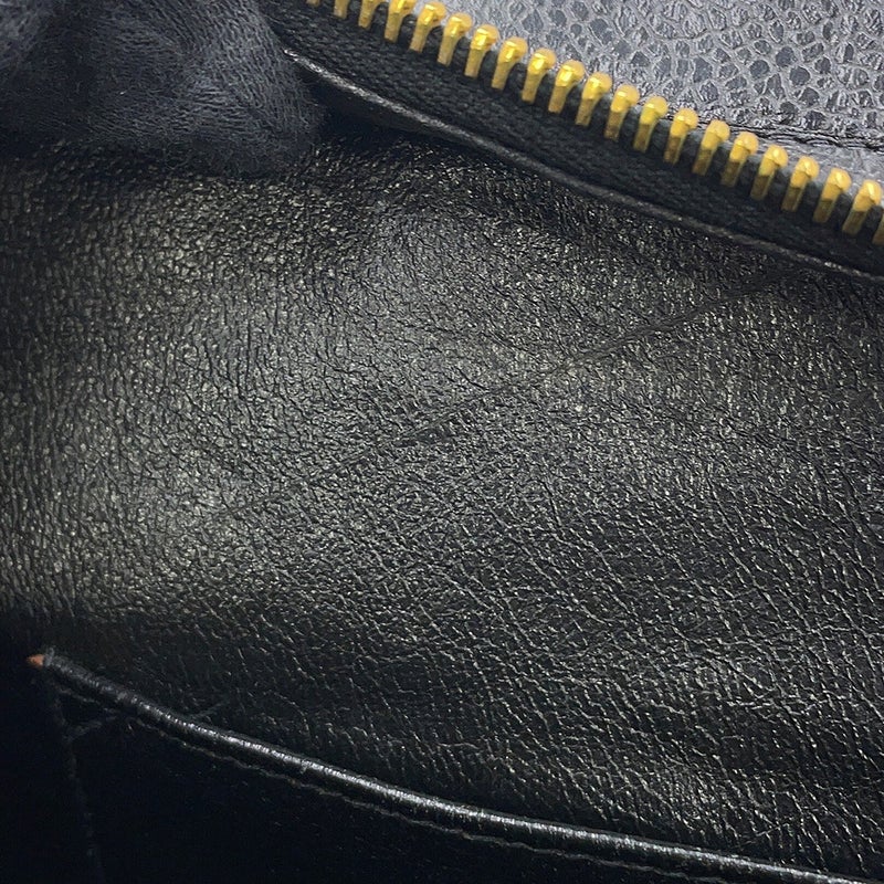 シャネル チェーンショルダーバッグ マトラッセ ココマーク キャビアスキン CHANEL 黒