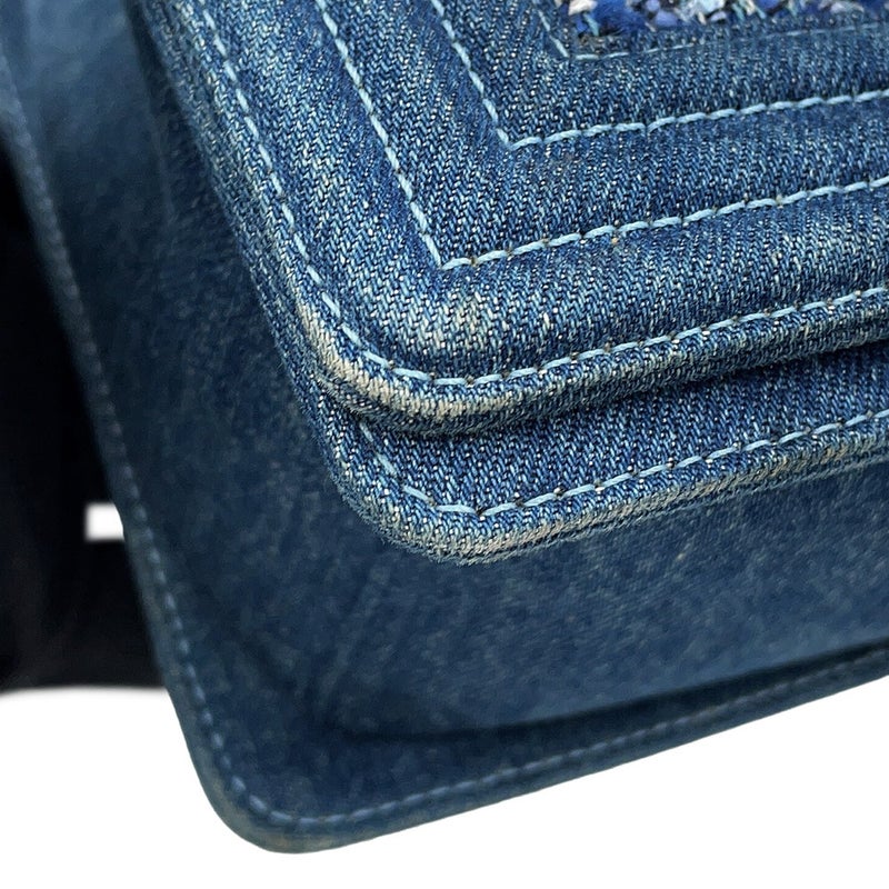 シャネル チェーンショルダーバッグ ココマーク ボーイシャネル デニム ツイード CHANEL