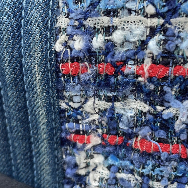 シャネル チェーンショルダーバッグ ココマーク ボーイシャネル デニム ツイード CHANEL