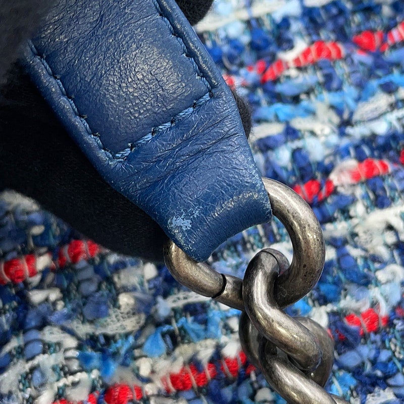 シャネル チェーンショルダーバッグ ココマーク ボーイシャネル デニム ツイード CHANEL