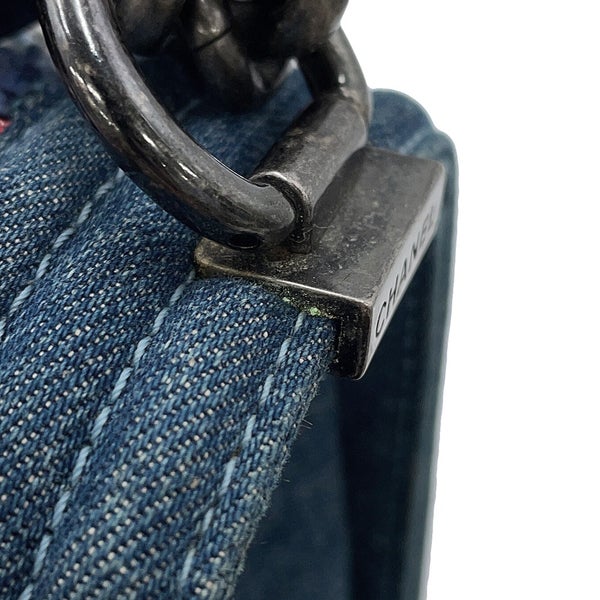 シャネル チェーンショルダーバッグ ココマーク ボーイシャネル デニム ツイード CHANEL