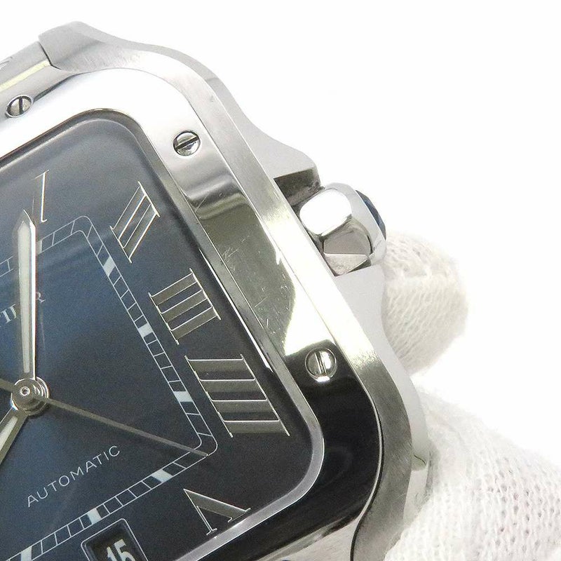 カルティエ サントス ドゥ カルティエ LM WSSA0071 Cartier 腕時計 ブルー文字盤